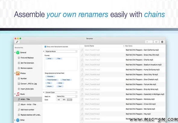 Renamer v6.2.0 批量重命名文件名 Mac版 For Mac 文件管理 英文版