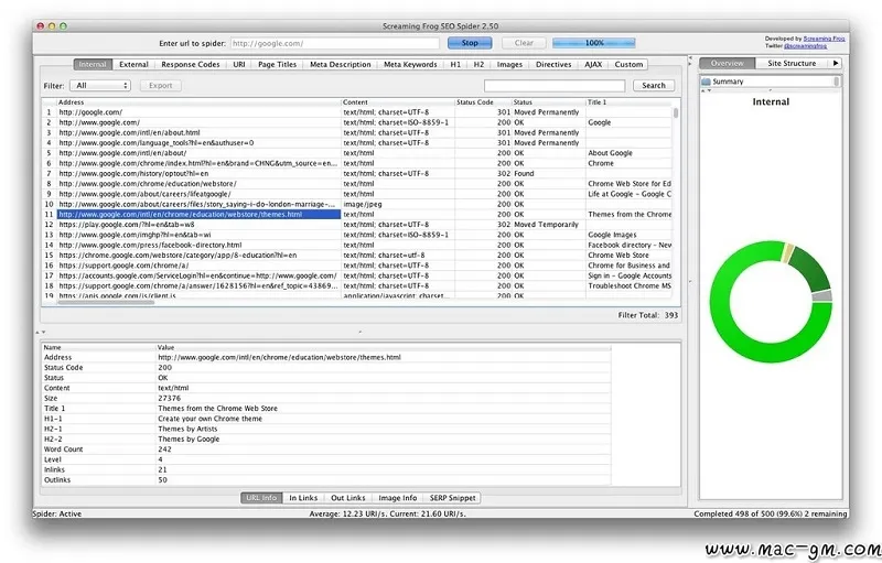 Screaming Frog SEO Spider v16.3.0 网络爬虫工具 SEO站内优化 Mac版 For Mac 浏览器工具 英文版