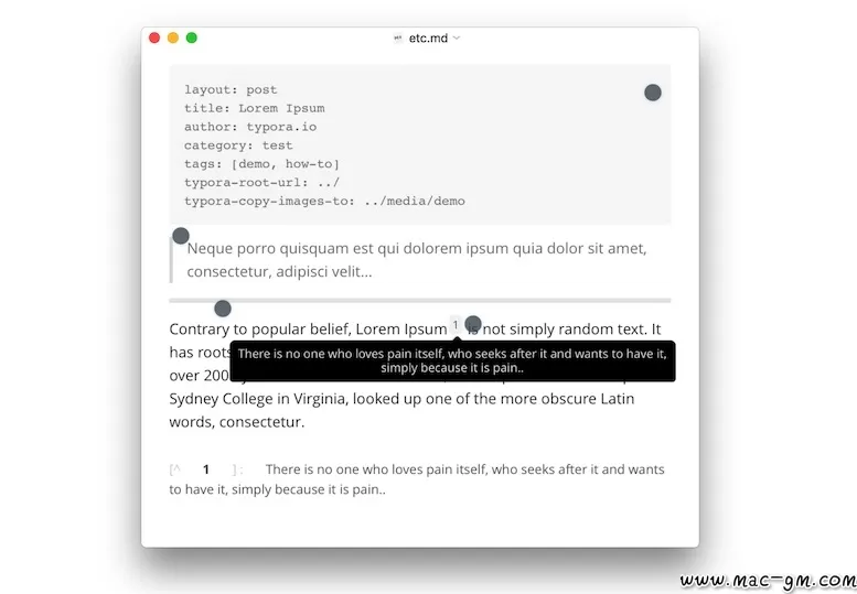 Typora Markdown v1.14.10 文本编辑器 Mac版 For Mac 效率工具 中文版