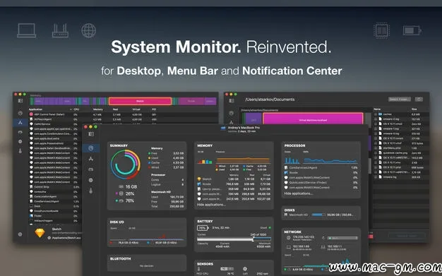 iStatistica Pro v7.1.3 系统监控软件 Mac版 For Mac 网络工具 文件管理 英文版