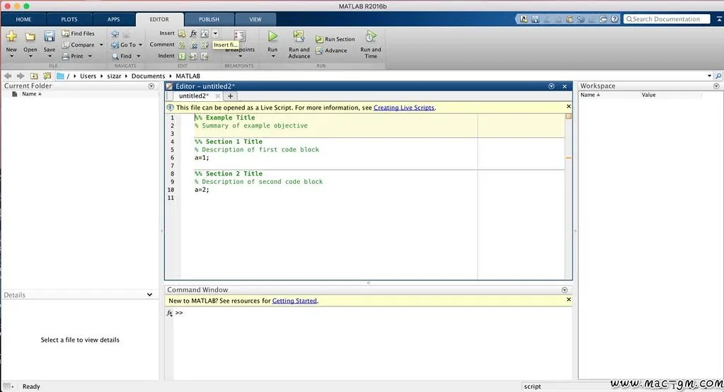 MATLAB 专业编程和数学计算软件 Mac版 For Mac 图像工具 图片处理 文本编辑 中文版