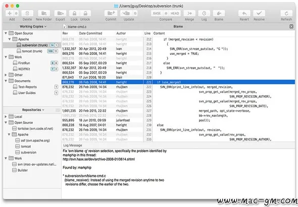 Xversion v1.3.8 版本管理器 Mac版 For Mac 英文版