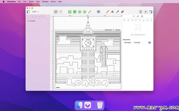 Monodraw ASCII v1.7.1 图形创作软件 Mac版 For Mac 文本编辑 图像工具 英文版