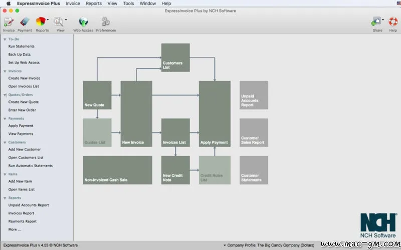Express Invoice v9.38 开票软件 Mac版 For Mac 英文版