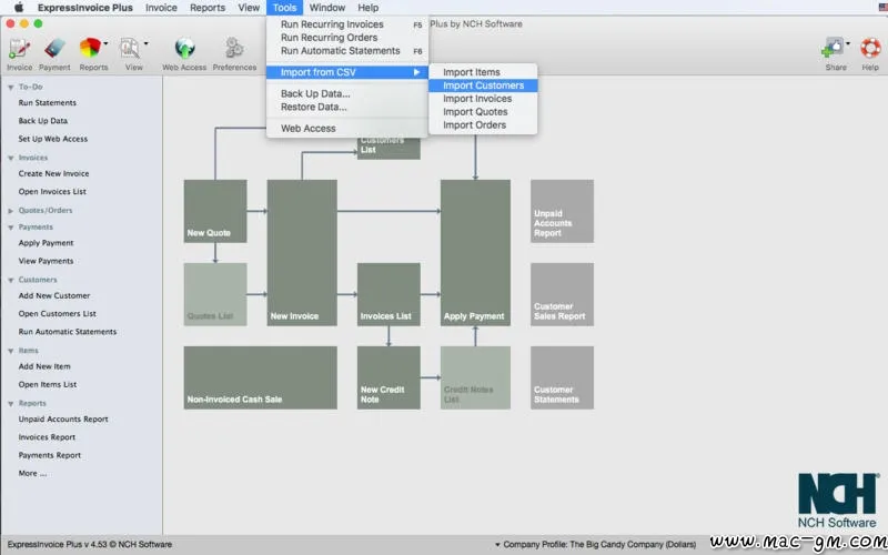 Express Invoice v9.38 开票软件 Mac版 For Mac 英文版