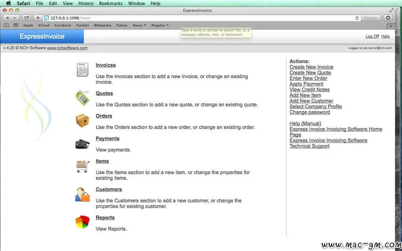 Express Invoice v9.38 开票软件 Mac版 For Mac 英文版