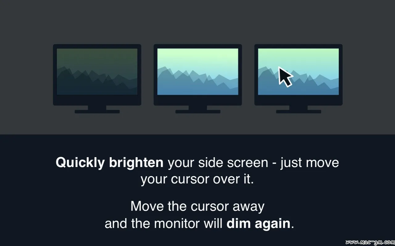 ScreenFocus v1.1.1 多显示器亮度自动调节 Mac版 For Mac 英文版