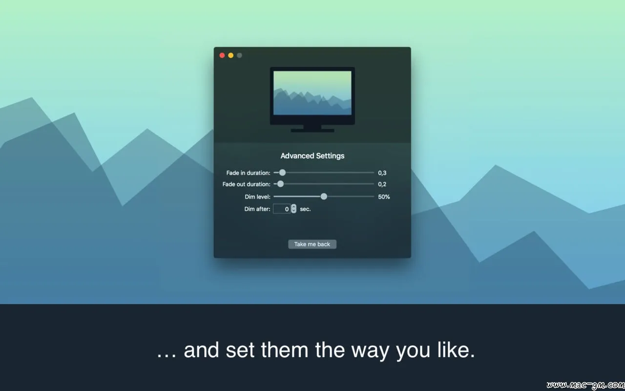 ScreenFocus v1.1.1 多显示器亮度自动调节 Mac版 For Mac 英文版