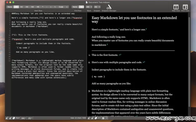 Easy Markdown v1.9.1 网页代码编辑软件 Mac版 For Mac 文本编辑 浏览器工具 英文版