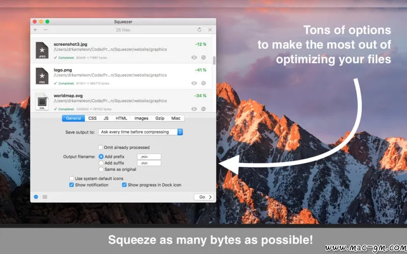 Squeezer v2.9.6 多功能压缩器/编译器 Mac版 For Mac 系统优化 图像工具 英文版
