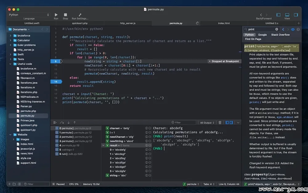 CodeRunner v4.2.2 软件开发工具 Mac版 For Mac 文本编辑 效率工具 英文版