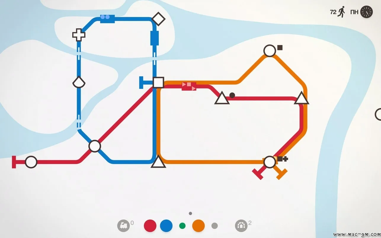迷你地铁 Mini Metro v2.52.0 Mac版 For Mac 策略 建造 中文版