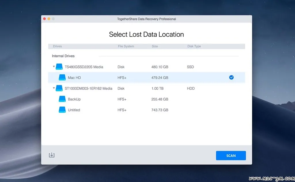 TogetherShare Data Recovery Mac v8.1 数据恢复工具 Mac版 For Mac 英文版
