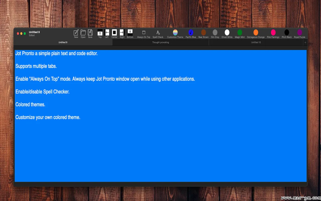Jot Pronto v1.14 简单的纯文本和代码编辑器 Mac版 For Mac 文本编辑 笔记写作 英文版