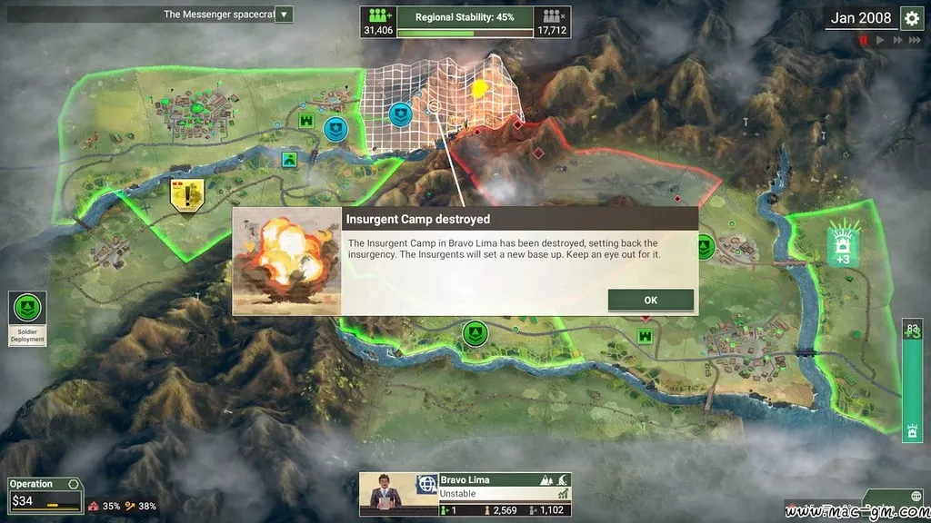 反叛公司：局势升级 Rebel Inc: Escalation v1.6.2.0 Mac版 For Mac 策略 中文版