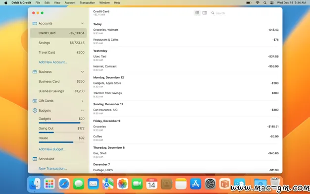 Debit & Credit Premium v7.9.0 个人理财应用 Mac版 For Mac 中文版