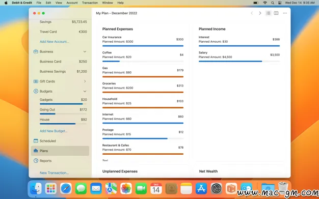 Debit & Credit Premium v7.9.0 个人理财应用 Mac版 For Mac 中文版
