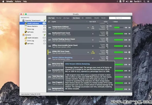 DriveDx v1.12.1 硬盘检测工具 Mac版 For Mac 音频工具 图片处理 英文版