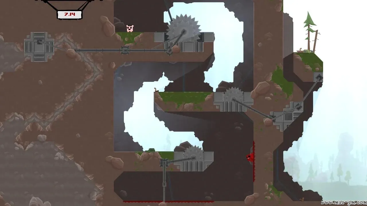 超级食肉男孩 Super Meat Boy v1.0 Mac版 For Mac 平台跳跃 英文版