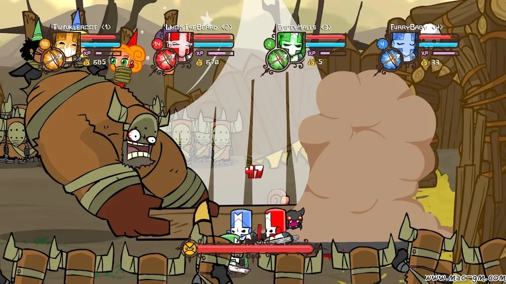 城堡破坏者 城堡毁灭者 Castle Crashers v3.3 Mac版 For Mac 街机动作 中文版