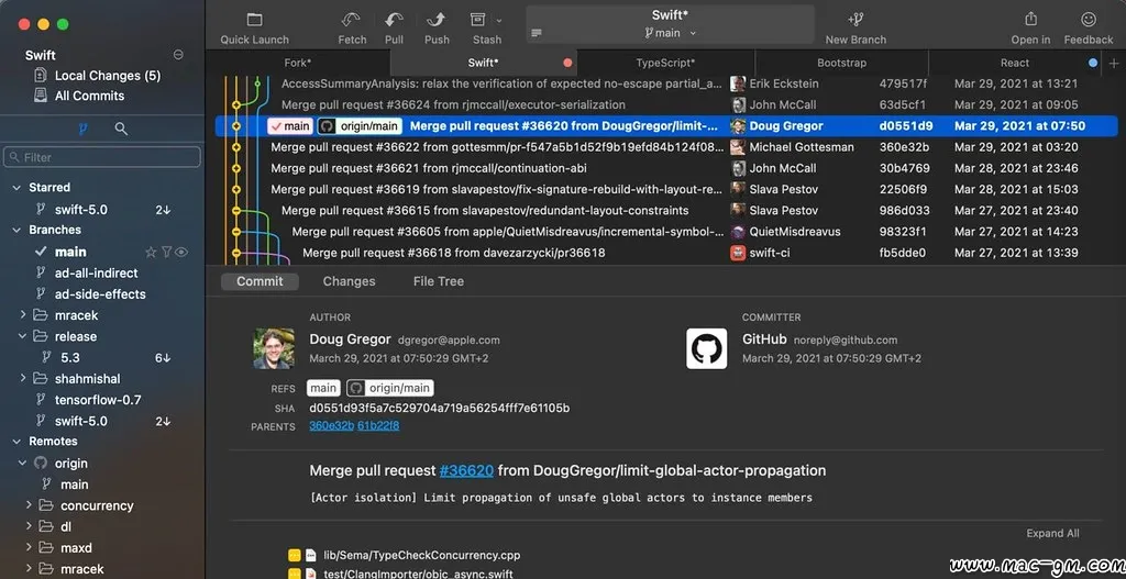 Fork Git v2.70.2 客户端 Mac版 For Mac 英文版