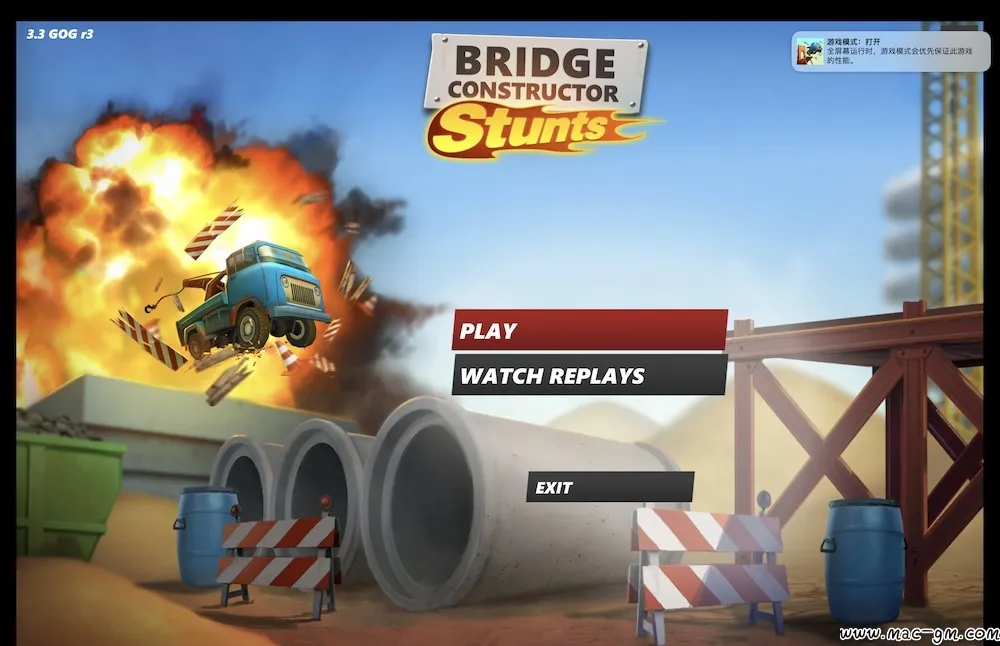 桥梁建筑师：特技 Bridge Constructor Stunts v1.1 Mac版 For Mac 英文版