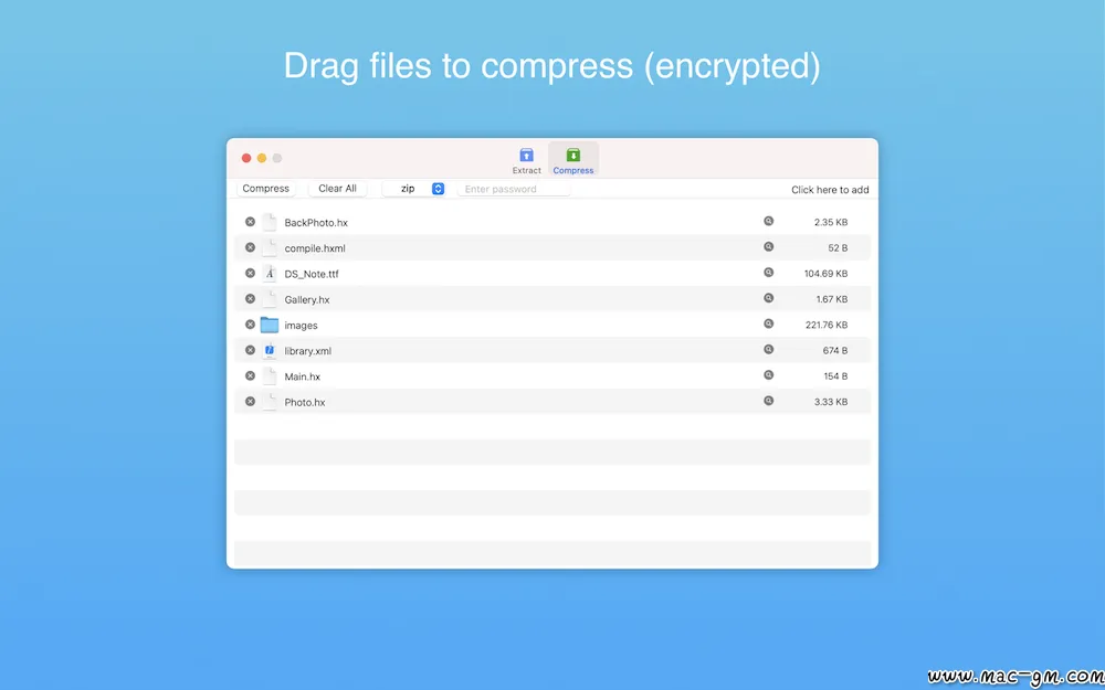 iFastZip v9.0 压缩解压工具 Mac版 For Mac 中文版