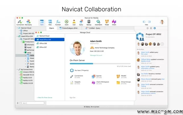 Navicat for MySQL v17.1.9 数据库管理工具 Mac版 For Mac 数据库工具 中文版