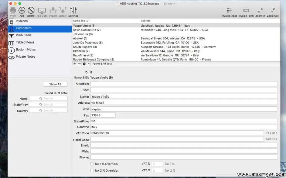 Invoices v3.5.2 发票创建及管理软件 Mac版 For Mac 文本编辑 英文版