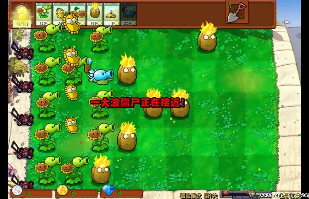 植物大战僵尸 杂交版 Plants vs. Zombies v0.29 Mac版 For Mac 策略 植物大战僵尸杂交重制版