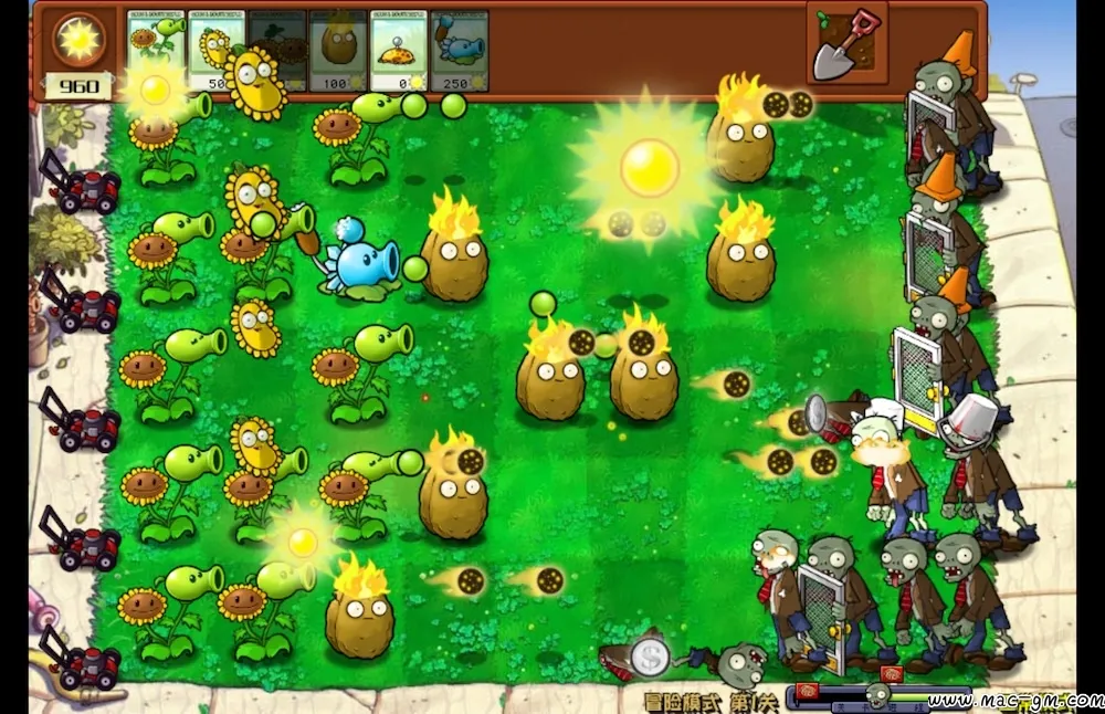植物大战僵尸 杂交版 Plants vs. Zombies v0.29 Mac版 For Mac 策略 植物大战僵尸杂交重制版