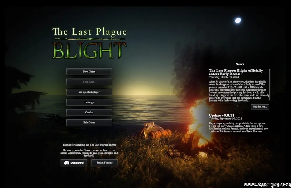 最后的瘟疫:枯萎 The Last Plague: Blight v0.12.7 Mac版 For Mac 生存 开放世界 英文版