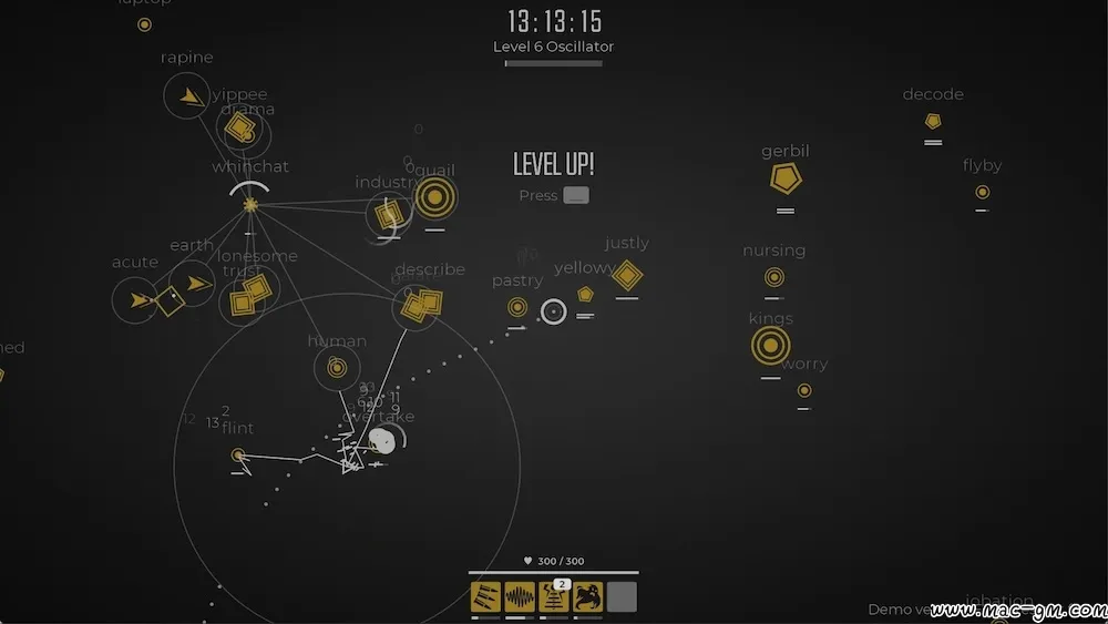 Glyphica：打字生存 Glyphica: Typing Survival v2026.08.21 Mac版 For Mac Roguelike 英文版