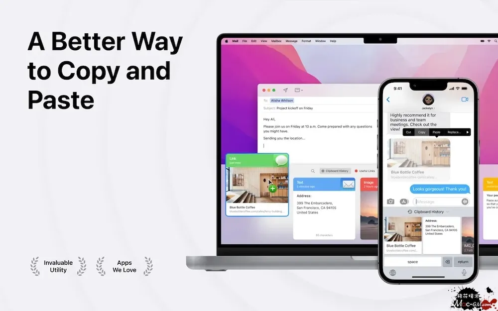 Paste v6.5.2 剪贴板工具 Mac版 For Mac 浏览器工具 备份同步 中文版