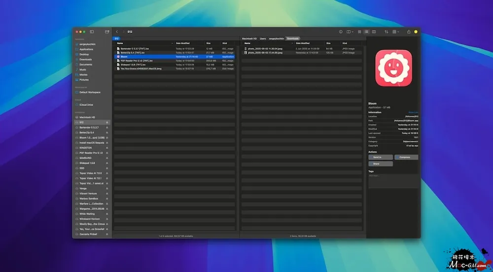 Bloom v1.5.44 多窗口文件管理工具 Mac版 For Mac 智能自动化 截图标注 英文版