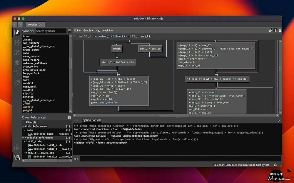 Binary Ninja v6.0.10601-personal Mac版 For Mac 英文版