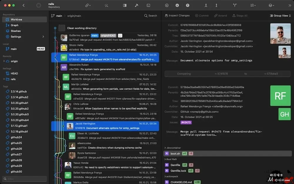 Gitfox v5.2.0 直观高效的Git客户端 Mac版 For Mac 版本控制 英文版
