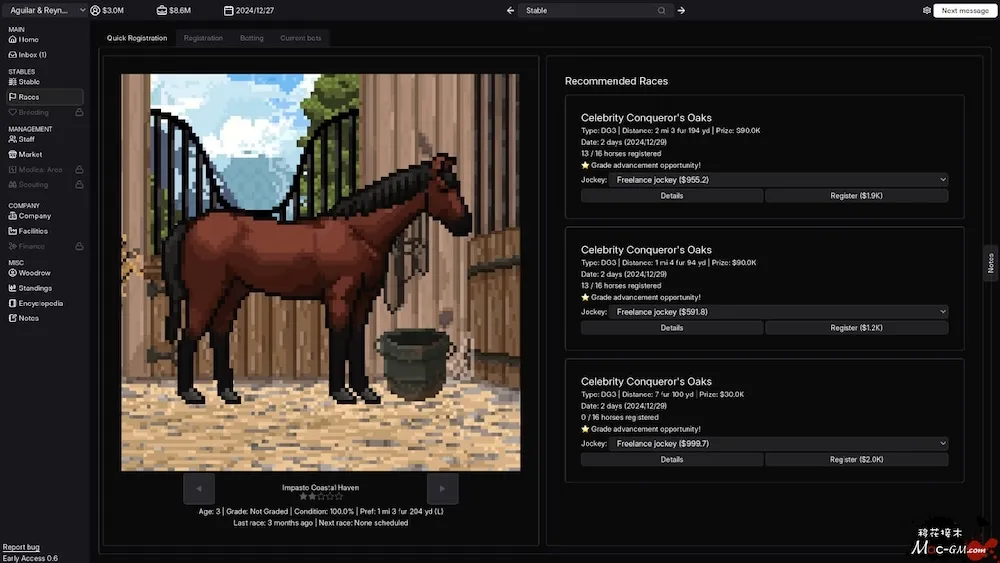 赛马经理 Horse Racing Manager v0.9.12.2 Mac版 For Mac 竞速 英文版