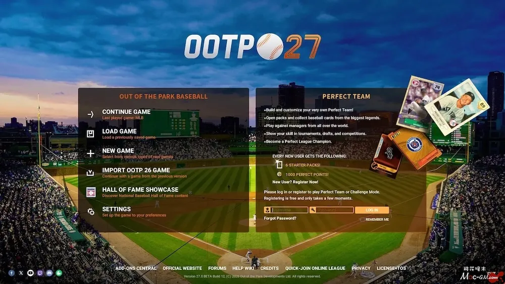 劲爆美国棒球27 Out of the Park Baseball 27 v27.4.76 Mac版 For Mac 体育竞技 英文版