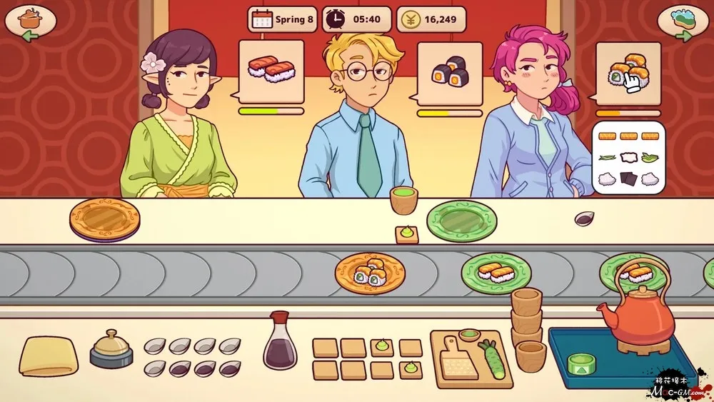 美味回转寿司店模拟器 Ugoku Sushi Bar v1.1.1 Mac版 For Mac 寿司店经营 中文版