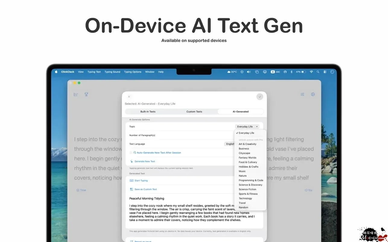 ClickClack - Typing Trainer v5.1.0 打字训练器 Mac版 For Mac 效率工具 中文版