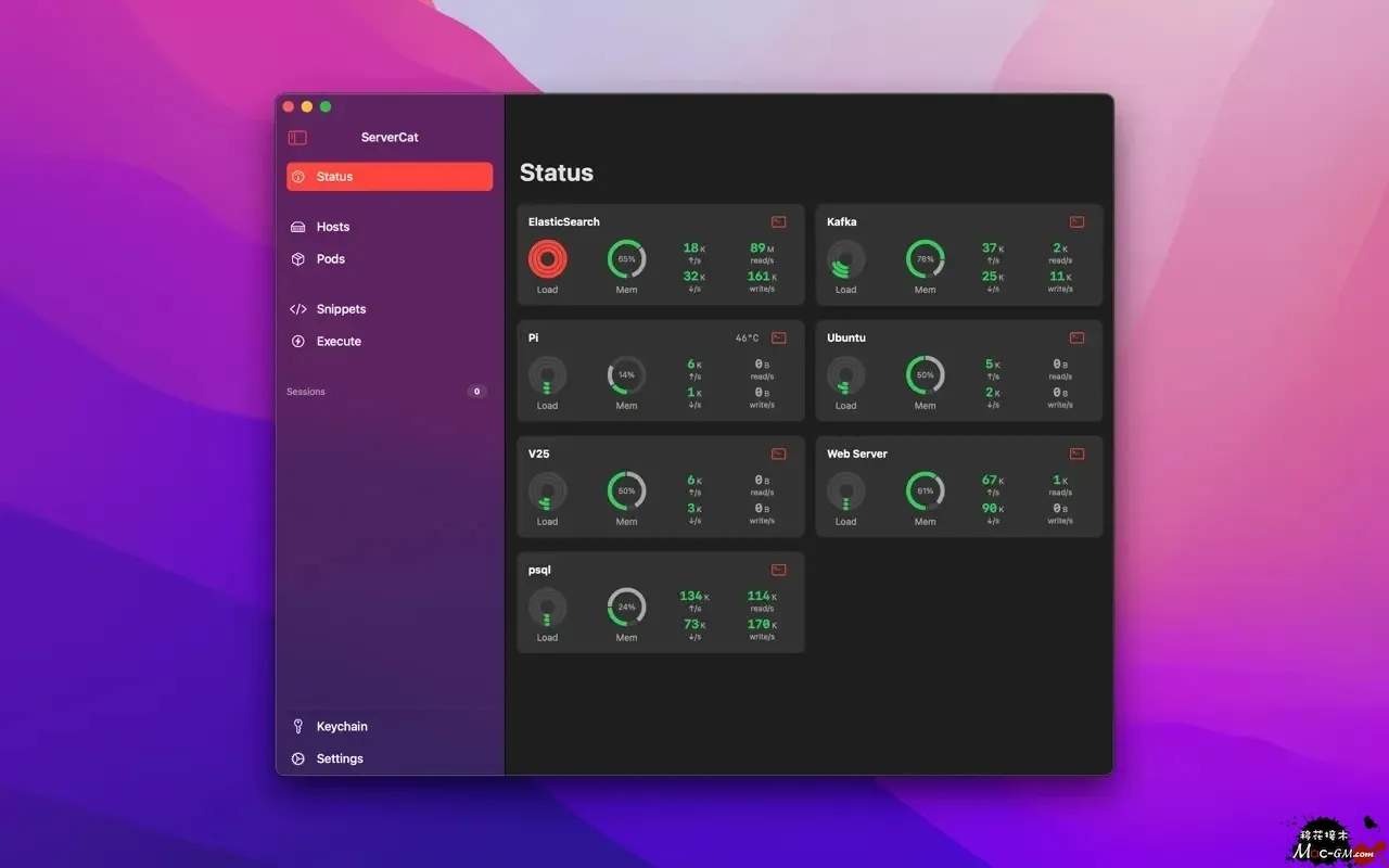 ServerCat - SSH Terminal v26.9.2 SSH 终端 Mac版 For Mac 开发工具 中文版