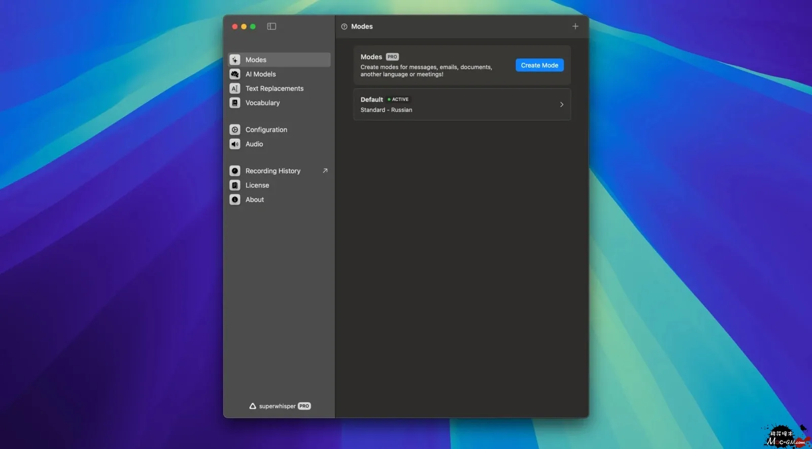 superwhisper v2.19.2 人工智能语音转文本工具 Mac版 For Mac 效率工具 英文版