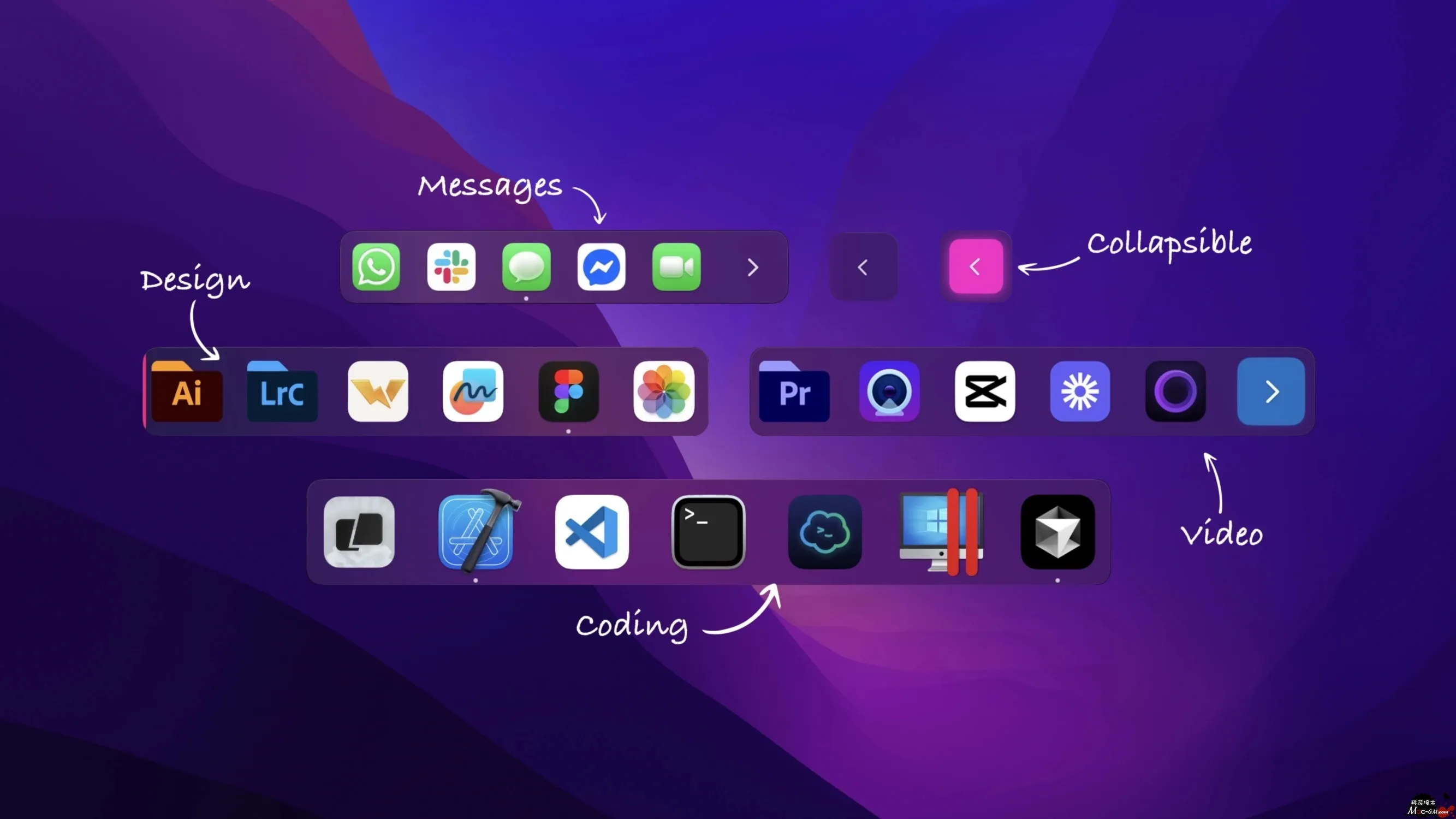 extraDock v4.3.23 浮动Dock栏工具 Mac版 For Mac 桌面增强 效率工具 英文版