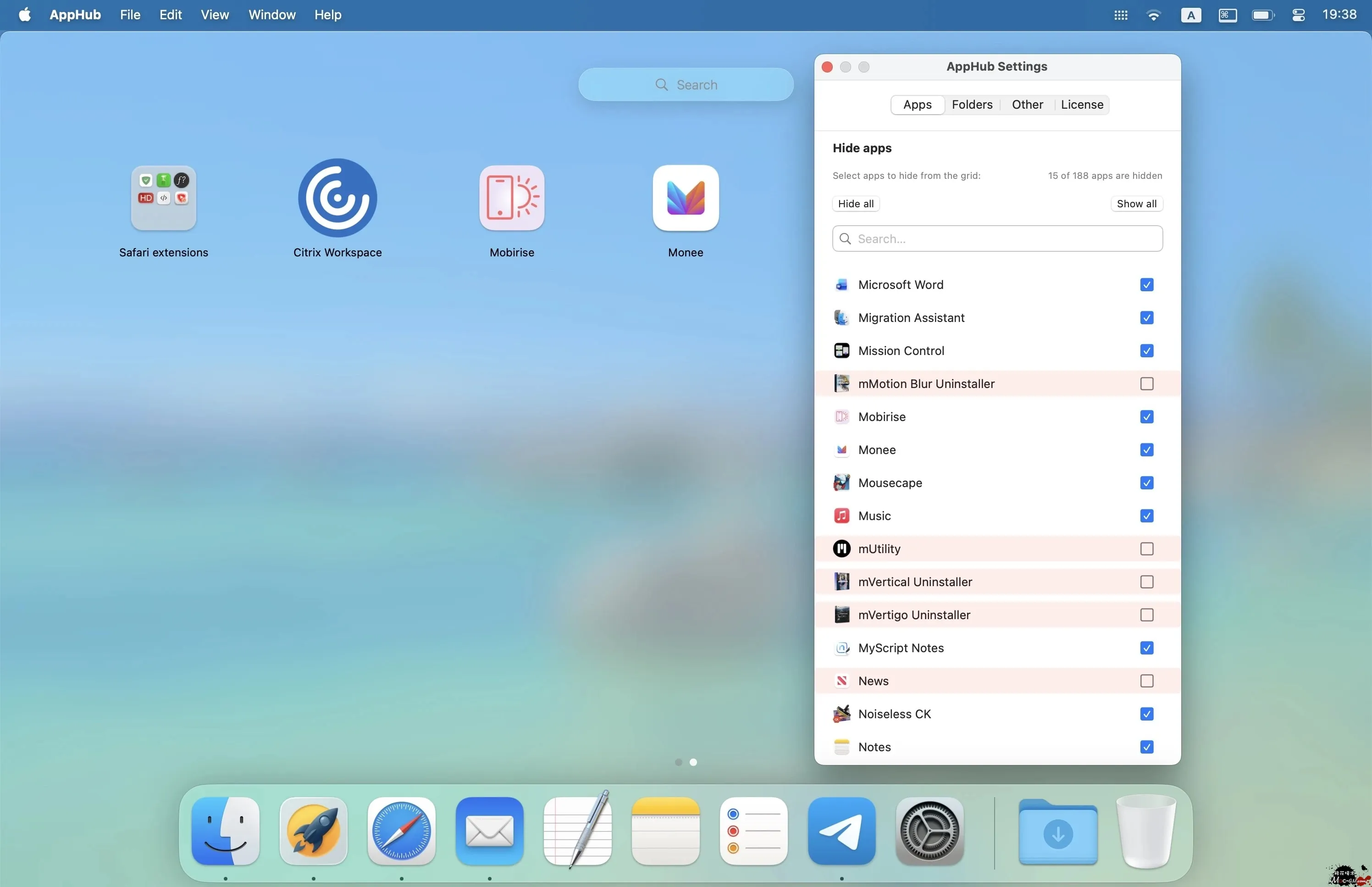 AppHub v5.0.0 应用启动台 Mac版 For Mac 英文版