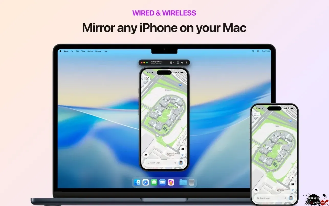 Bezel Phone Mirror v5.2.1 手机投屏镜像工具 Mac版 For Mac 中文版