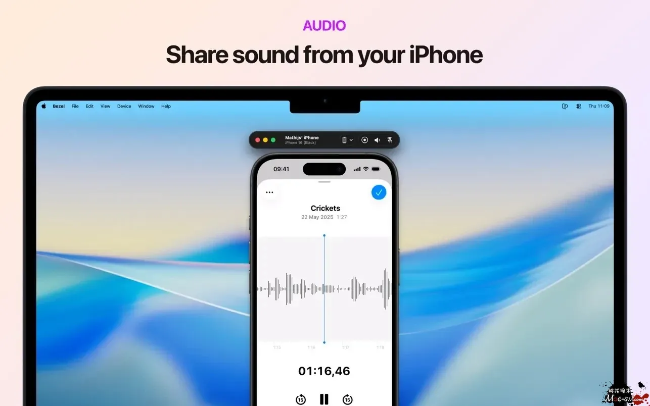 Bezel Phone Mirror v5.2.1 手机投屏镜像工具 Mac版 For Mac 中文版