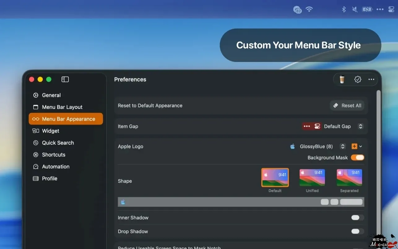 Barbee v5.0 菜单栏管理工具 Mac版 For Mac 中文版
