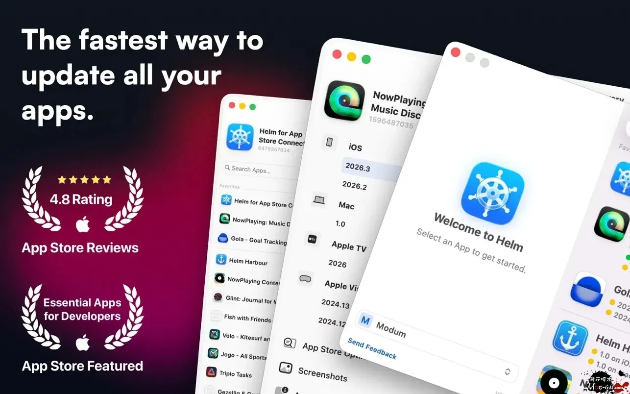 Helm for App Store Connect v2.3.9 App Store Connect工具 Mac版 For Mac 英文版