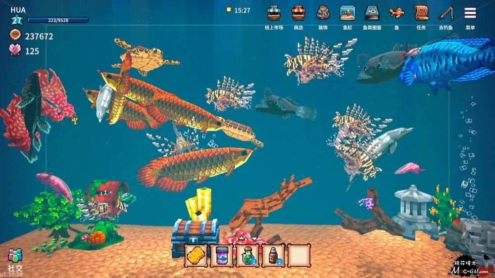 全球鱼友俱乐部:放置好时光 Tiny Aquarium: Social Fishkeeping v1.19.43 Mac版 水族馆模拟